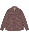 Gucci Freya Hartas Animal-embroidered Check Jacket In Black