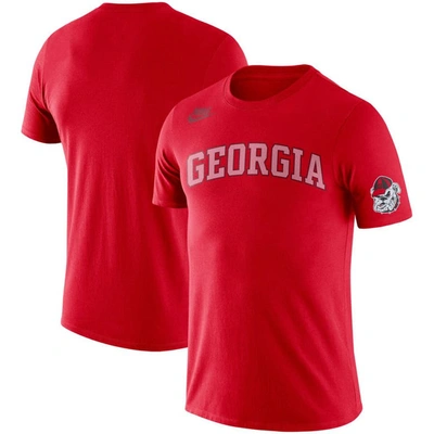Nike Red Georgia Bulldogs Basketball Retro 2-hit T-shirt