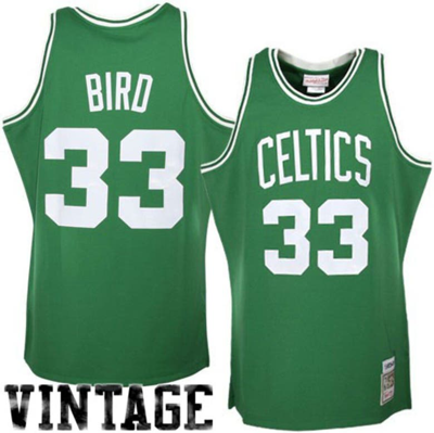 Mitchell & Ness Larry Bird Kelly Green Boston Celtics 1985/86 Hardwood Classics Authentic Jersey