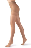 Lechery Italian Made Matte Silk Ultra X Shape 15 Tights In Natural