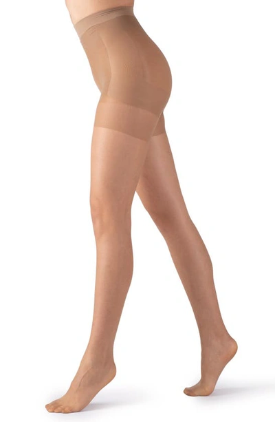 Lechery Italian Made Matte Silk Ultra X Shape 15 Tights In Natural