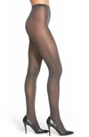Wolford Velvet De Luxe Semi-opaque Tights In Anthracite
