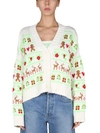 Philosophy Di Lorenzo Serafini The Christmas Jumper White Wool Blend Cardigan In White