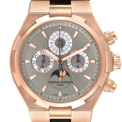 Vacheron Constantin Overseas Perpetual Calendar Rose Gold Watch 49020 In Not Applicable