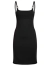 Alyx Disco Ribbed Mini Dress In Black