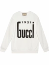 Gucci 1921 Logo Sweater In White