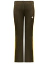 Moncler Genius 8 Moncler Palm Angels - Flared Gabardine Trousers In Green