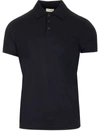 Saint Laurent Black Other Materials Polo Shirt In Black