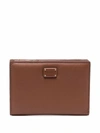 DOLCE & GABBANA BROWN LEATHER WALLET