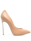 CASADEI PINK LEATHER PUMPS
