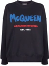 Alexander Mcqueen Alexander Mc Queen Graffiti Sweatshirt In Black