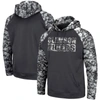 Colosseum Charcoal Clemson Tigers Oht Military Appreciation Digital Camo Pullover Hoodie In Charcoal
