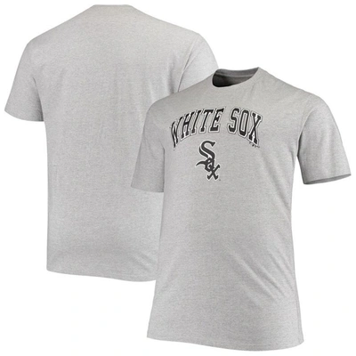 Fanatics Men's Heathered Gray Chicago Cubs Big And Tall Secondary T-shirt