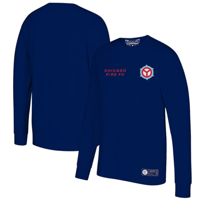 Mitchell & Ness Navy Chicago Fire Secondary Logo Long Sleeve T-shirt