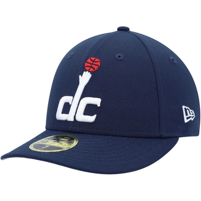 New Era Men's Navy Washington Wizards Team Low Profile 59fifty Fitted Hat