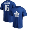 FANATICS FANATICS BRANDED MITCHELL MARNER BLUE TORONTO MAPLE LEAFS TEAM AUTHENTIC STACK NAME & NUMBER T-SHIRT