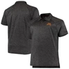 Colosseum Men's  Heathered Black Minnesota Golden Gophers Big And Tall Down Swing Polo Shirt In Heather Black