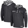 Colosseum Charcoal Arizona State Sun Devils Oht Military Appreciation Digi Camo Quarter-zip Hoodie In Charcoal