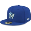 New Era Miami Marlins Re-dub 59fifty Cap In Royal