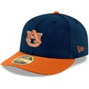 New Era Men's  Navy, Orange Auburn Tigers Basic Low Profile 59fifty Fitted Hat In Navy