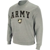Colosseum Men's Army Black Knights Arch & Logo Crew Neck Sweatshirt In Heather Gray