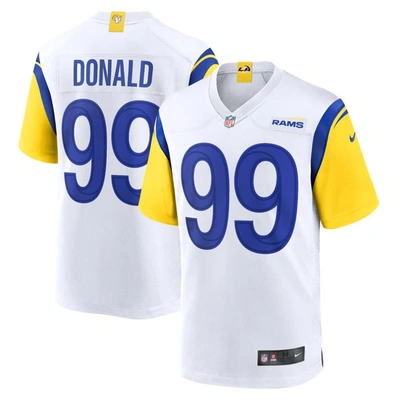 Nike Men's Nfl Los Angeles Rams (aaron Donald) Game Football Jersey In White