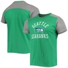 Majestic Men's Kelly Green, Heathered Gray New York Jets Gridiron Classics Field Goal Slub T-shirt In Green