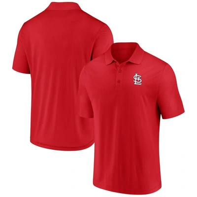 Fanatics Men's Red St. Louis Cardinals Big And Tall Solid Birdseye Polo Shirt