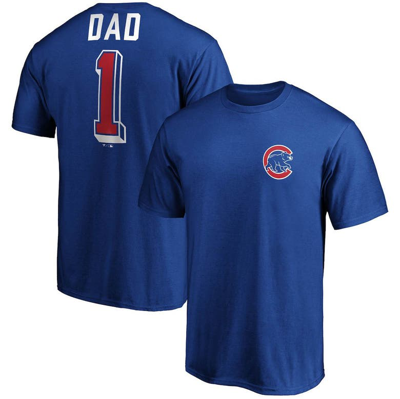 Fanatics Branded Royal Chicago Cubs Number One Dad Team T-shirt