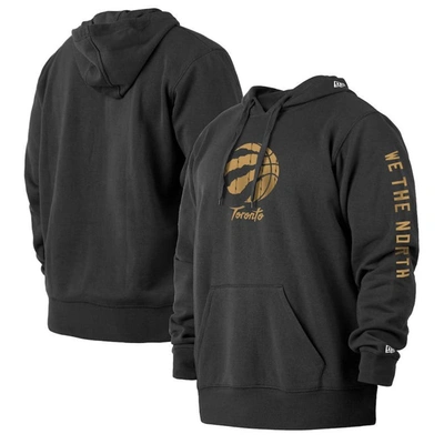 New Era Men's  Black Toronto Raptors 2021/22 City Edition Big And Tall Pullover Hoodie