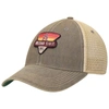 LEGACY ATHLETIC GRAY ARIZONA STATE SUN DEVILS LEGACY POINT OLD FAVORITE TRUCKER SNAPBACK HAT