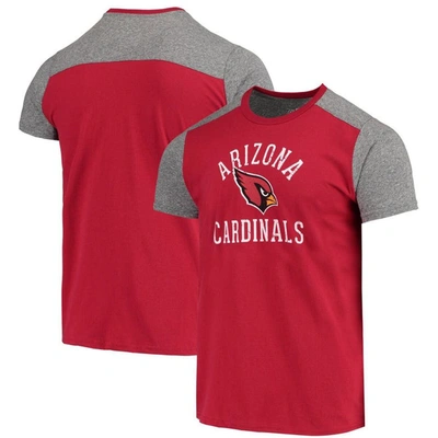 Majestic Men's Cardinal, Gray Arizona Cardinals Field Goal Slub T-shirt In Cardinal,gray