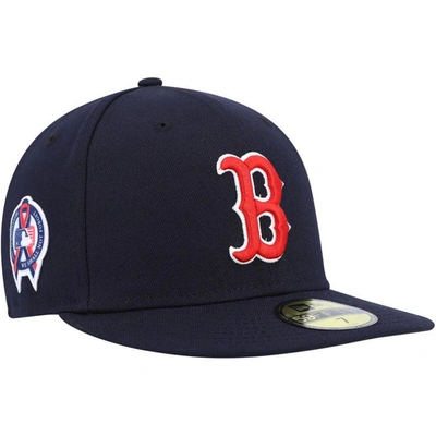 New Era Men's Navy Boston Red Sox 9/11 Memorial Side Patch 59fifty Fitted Hat