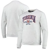 LEAGUE COLLEGIATE WEAR LEAGUE COLLEGIATE WEAR HEATHERED GRAY VIRGINIA CAVALIERS UPPERCLASSMAN POCKET PULLOVER SWEATSHIRT