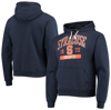 LEAGUE COLLEGIATE WEAR LEAGUE COLLEGIATE WEAR NAVY SYRACUSE ORANGE VOLUME UP ESSENTIAL FLEECE PULLOVER HOODIE