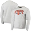 LEAGUE COLLEGIATE WEAR LEAGUE COLLEGIATE WEAR HEATHERED GRAY SYRACUSE ORANGE UPPERCLASSMAN POCKET PULLOVER SWEATSHIRT