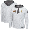 Colosseum Arctic Camo Arizona State Sun Devils Oht Military Appreciation Quarter-zip Hoodie In Arctic Camo