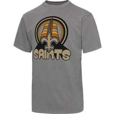 Junk Food Men's  Graphite New Orleans Saints Wonderland Infinity Vibe T-shirt