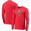 Starter Men's Red Tampa Bay Buccaneers Halftime Long Sleeve T-shirt In Red