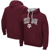 COLOSSEUM COLOSSEUM MAROON TEXAS A&M AGGIES ARCH & LOGO 2.0 PULLOVER HOODIE
