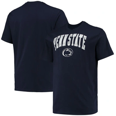 Champion Men's  Navy Penn State Nittany Lions Big And Tall Arch Over Wordmark T-shirt