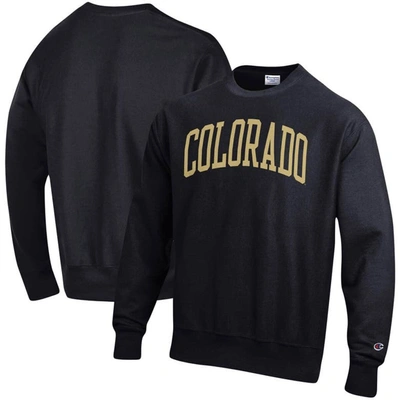 Champion Black Colourado Buffaloes Arch Reverse Weave Pullover Sweatshirt