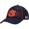 UNDER ARMOUR UNDER ARMOUR NAVY AUBURN TIGERS ISO-CHILL BLITZING ACCENT FLEX HAT