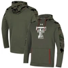 UNDER ARMOUR UNDER ARMOUR OLIVE TEXAS TECH RED RAIDERS FREEDOM PULLOVER HOODIE