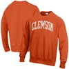 CHAMPION CHAMPION ORANGE CLEMSON TIGERS ARCH REVERSE WEAVE PULLOVER SWEATSHIRT