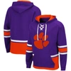 Colosseum Purple Clemson Tigers Lace Up 3.0 Pullover Hoodie In Purple