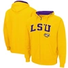 Colosseum Men's Gold Lsu Tigers Arch Logo 3.0 Full-zip Hoodie In Gold