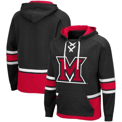 Colosseum Black Miami University Redhawks Lace Up 3.0 Pullover Hoodie