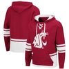 COLOSSEUM COLOSSEUM CRIMSON WASHINGTON STATE COUGARS LACE UP 3.0 PULLOVER HOODIE
