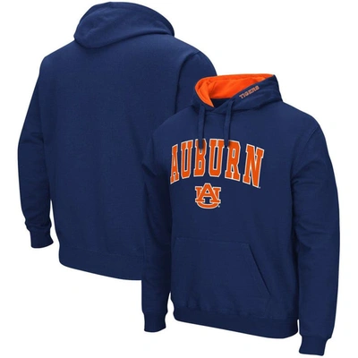 Colosseum Men's Navy Auburn Tigers Arch And Logo 3.0 Pullover Hoodie